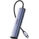 UGREEN CM475 Hub USB-C to 3x USB 3.0, RJ45, USB-C PD (gray)