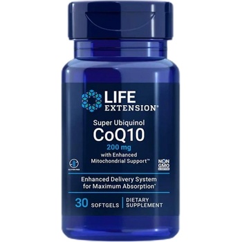 Life Extension Super Ubiquinol with Enhanced Mitochondrial Support 200 mg [30 Гел капсули]