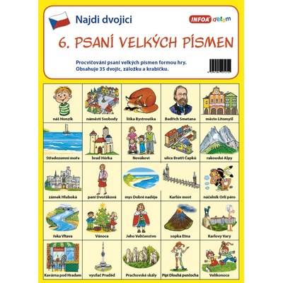 Najdi dvojici 6 Psaní velkých písmen -