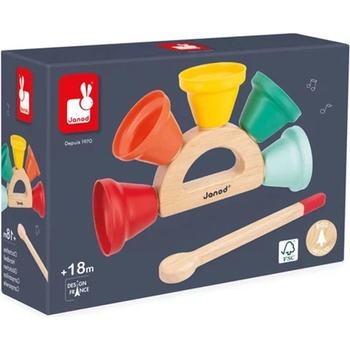 Janod Детски музикален инструмент Janod - Звънец (J07638)