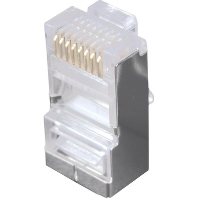 Solarix KRJS45/5SLD Konektor RJ45 CAT5E STP 8p8c stíněný neskládaný na drát KRJS45/5SLD