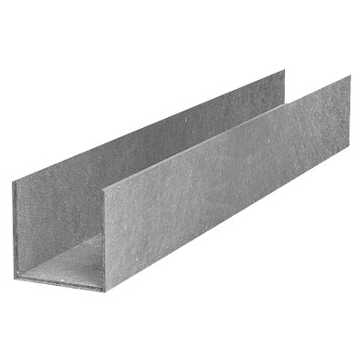 Recyklát žlab střední 130x130 mm,1,2 m,mix