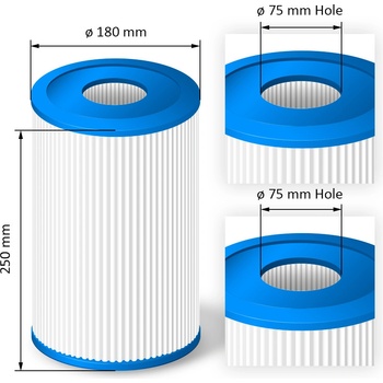 Crystalline Pool Spa Filter Filtrační kartuše SC741