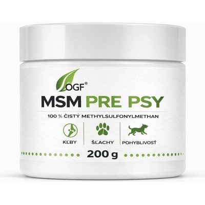 OGF MSM pre psy 100 % čistý methylsulfonylmethan 200 g