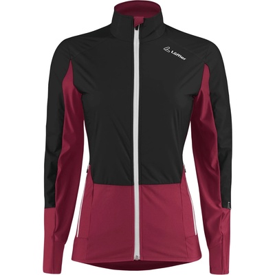 Löffler Дамско яке за ски бягане Löffler Women's Jacket Worldcup REP Cross-country ski jacket - Black / Aubergine - размер 34 (EU) (103-2664-0111)