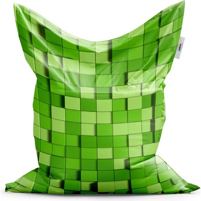 Sablio Sedací vak Classic Green Blocks 3D 200x140 cm