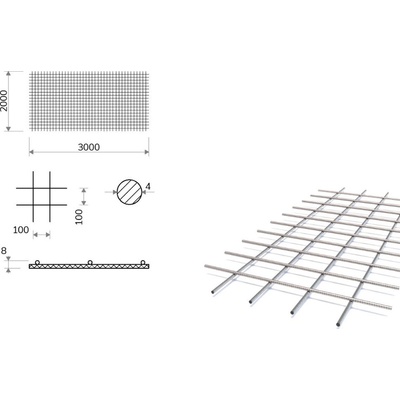 Kari síť s okem 100/100 mm, 2x3 m, průměr 4 mm (KA16) – Hledejceny.cz