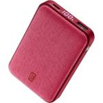 Cellularline Външна батерия GLAM 20W PD 10000 mAh LCD червена 14325