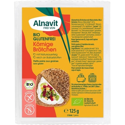 Alnavit Bezlepkové Housky chia & Quinoa BIO 125 g