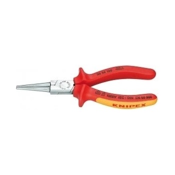 KNIPEX - Guľaté chróm. izolované kliešte s predĺženými čeľusťami (VDE) 160 mm 3036160