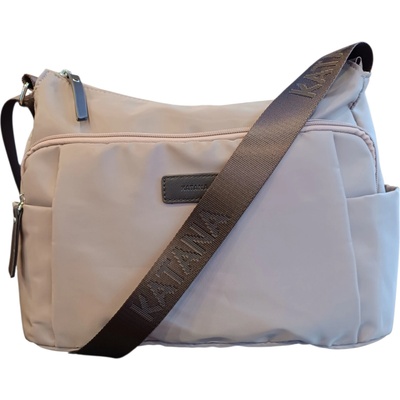 Katana střední textilní crossbody kabelka starorůžová 28614-10