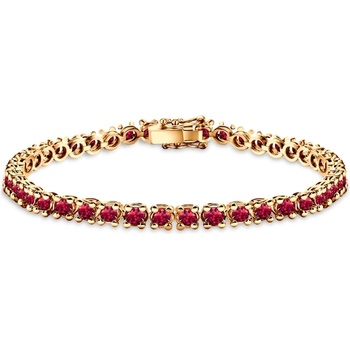 SAVICKI Тенис гривна Luminy 4, 5 мм: злато, рубини