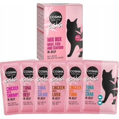 Cosma Asia sáčky 100 g mix chutí 6 x 100 g