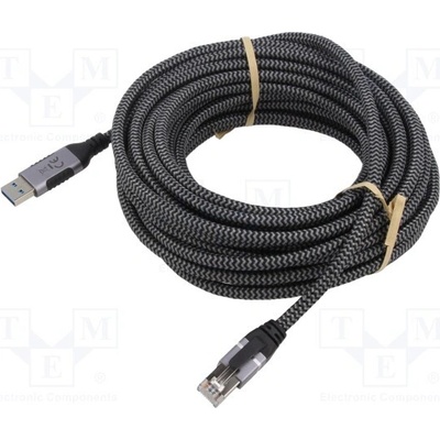 Goobay 70694 USB 3.0, RJ45 vidlice, USB A vidlice, 10m