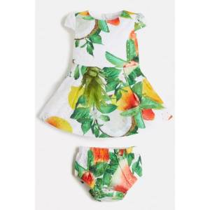 Guess Стилна рокля с плодове и цветя Guess Kids