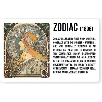 Magnet Alfons Mucha - Zodiac
