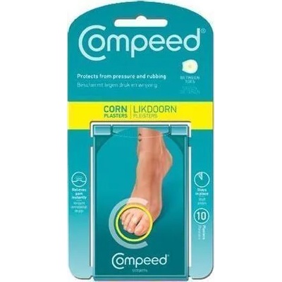 COMPEED Пластири за мазоли и втърдявания между пръстите , Compeed Corns Between Toes 10 Items