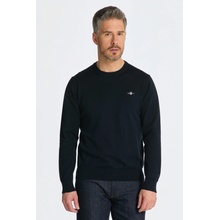 Gant svetr Classic Cotton C-neck modrá