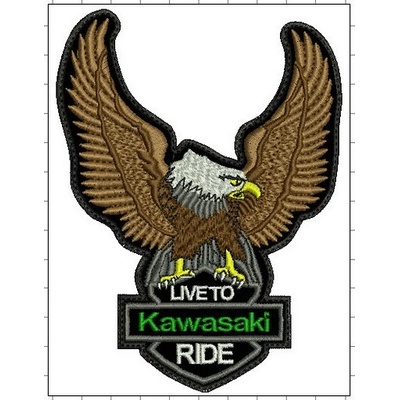 Nášivka orol Kawasaki veľká