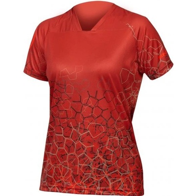 Endura SingleTrack Print Tee LTD dámsky krátky rukáv Cayenne