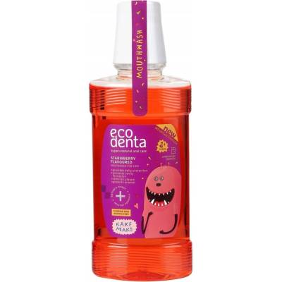 Ecodenta jahodová bez fluóru 250 ml