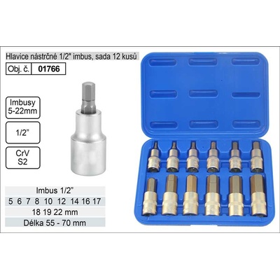 imbus Gola ořech 1/ 2" sada 12 kusů H5-H22 – Zboží Mobilmania