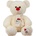 Амек Тойс Плюшена играчка Амек Тойс - Мече с кремав шал, 45 cm (040104-1)