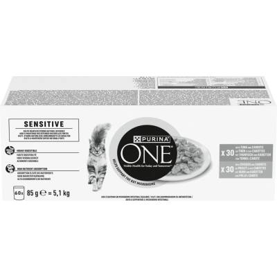 PURINA ONE Sensitive mix Adult 60 x 85 g 60 x 85 g