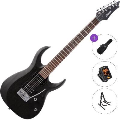 Cort X100 Basic SET Open Pore Black Електрическа китара