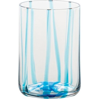 Zafferano Чаша без столче Tirache раирана 350 мл светлосиня (TR00103)