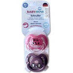 Baby-Nova Силиконови залъгалки Baby-Nova - Размер 3, 18м+, 2 броя, лилава и розово фламиго (20006) - ozone