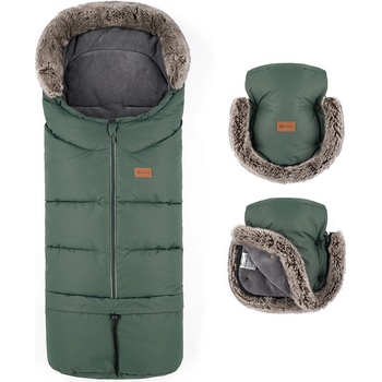 Petite&amp;Mars Set zimní Arctic 4v1 Furry Veritable Khaki