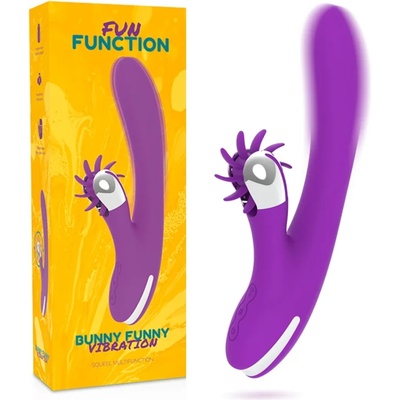 Вибратор с въртящ се клитор стимулатор, 24см. - Bunny Funny Vibrator (D-218166)