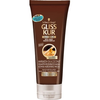 Gliss Kur Marrakesh Oil & Coconut Okamžitá regeneračná maska pre normálne až namáhané vlasy bez lesku 200 ml