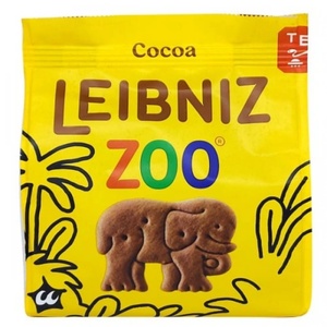  Бисквити Leibniz Zoo какао 100 гр