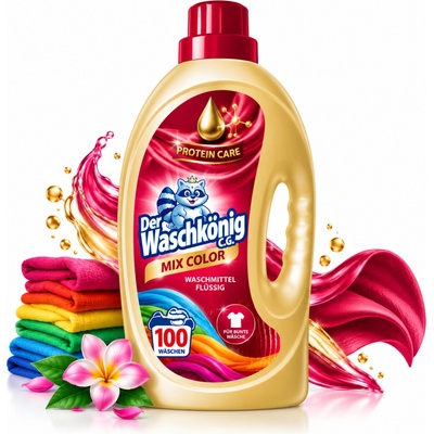 Waschkönig Protein Care Mix Color Gel na barevného prádla 100 PD