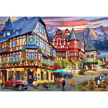 Bluebird Puzzle - Puzzle Bacharach, Rhine Valley - 1 000 piese