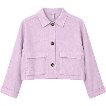Mazine Дамско ежедневно яке Mazine Women's Short Linen Jacket Casual jacket - Bright Lavender (103-2946-0113)