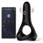 Magic Motion Rise интелигентен носим вибриращ пенис пръстен (кокринг) черен (P24080)