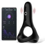 Magic Motion Rise интелигентен носим вибриращ пенис пръстен (кокринг) черен (P24080)