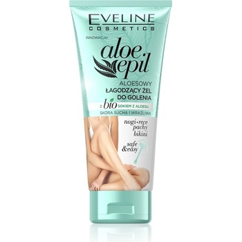 Eveline Cosmetics aloe epil zklidňující gel na holení s bio aloe 175 ml