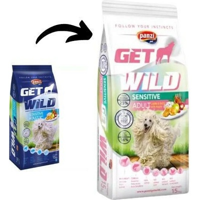 Panzi GetWild Dog Adult Sensitive Lamb with Apple 15 kg