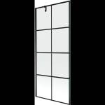 Mexen Next Душ параван с 1 крило 80 x 150 cm, черна решетка, черен - 895-080-000-00-77-70 (895-080-000-00-77-70)