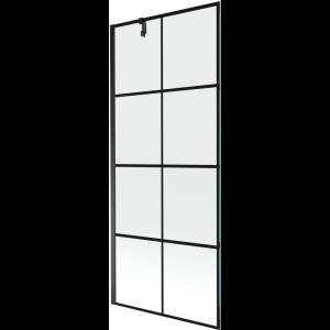 Mexen Next Душ параван с 1 крило 80 x 150 cm, черна решетка, черен - 895-080-000-00-77-70 (895-080-000-00-77-70)