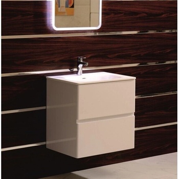 InterCeramic Конзолен шкаф за баня InterCeramic ICP 6027 - PVC, бял с iStone умивалник (ICP 6027)