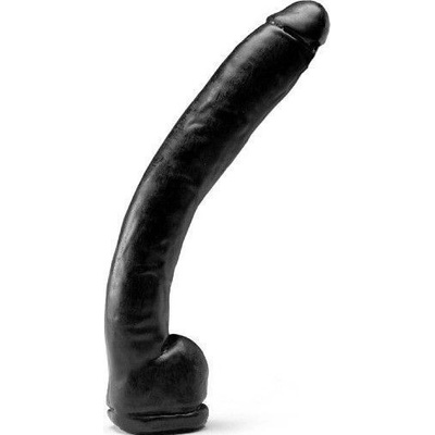 Hardastic Super Tyler čierne vinylové dildo 39 x 5,5 cm