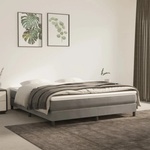vidaXL Матрак с покет пружини 160 x 220 x 20 см Светлосиво (4016624)