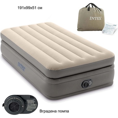 Intex Mатрак надуваем, 191x99x51 см, INTEX 64162ND, с вградена електрическа помпа (64162ND)