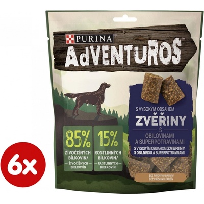 Adventuros se zvěřinou a brusinkovou šťávou 6 x 90 g