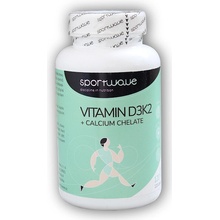 Sportwave Vitamín D3K2+Calcium chelate 120 kapslí